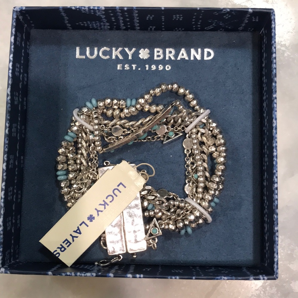 Silver and turquoise bracelet